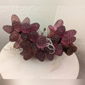Vintage Large Lucite " Grape " Raseberries